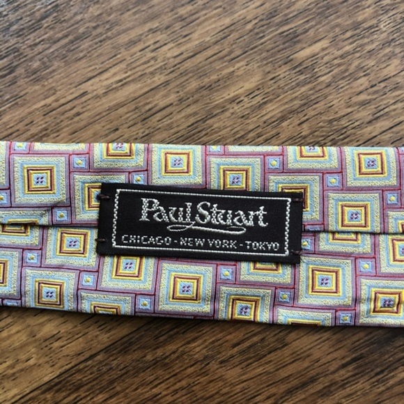 Drakes for Paul Stuart Hand Made Silk Tie - Picture 4 of 7